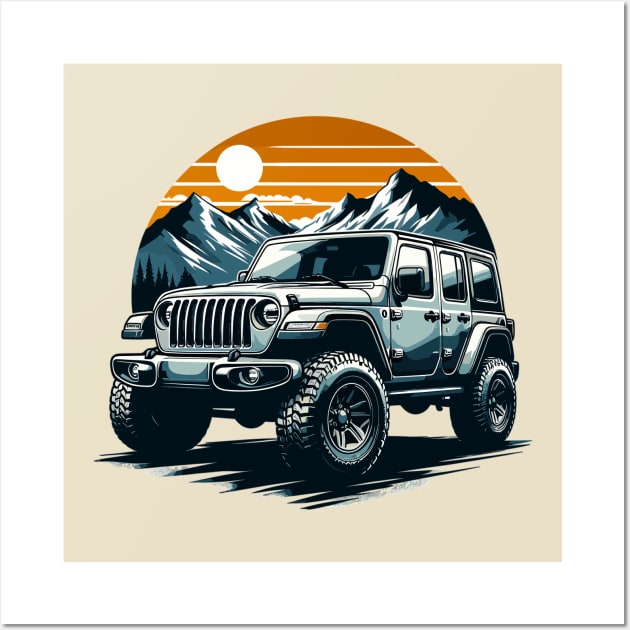 Jeep Wrangler Wall Art by Vehicles-Art